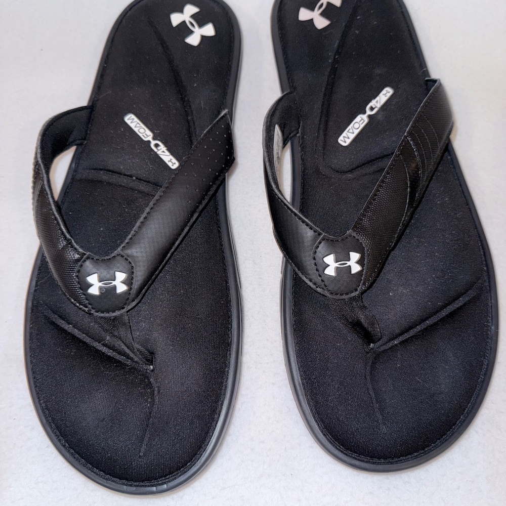 Men’s Under Armour Ignite Nemesis Slides - Size 13 - Black
